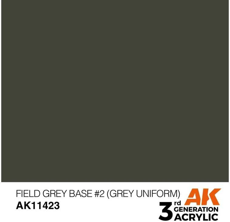 AK Interactive Field Pilkas Base #2 figūrėlių akriliniai dažai 17 ml