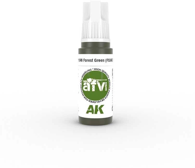 AK Interactive Forest Žalias FS34079 AFV akriliniai dažai 17 ml