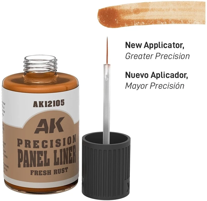 AK Interactive Fresh Rust panelių linijų dažai, 30 ml AK12105