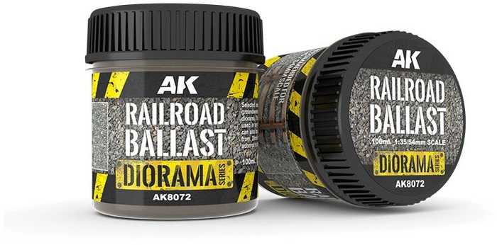 AK Interactive geležinkelio balastas dioramoms, natūralus žvyras 1/35