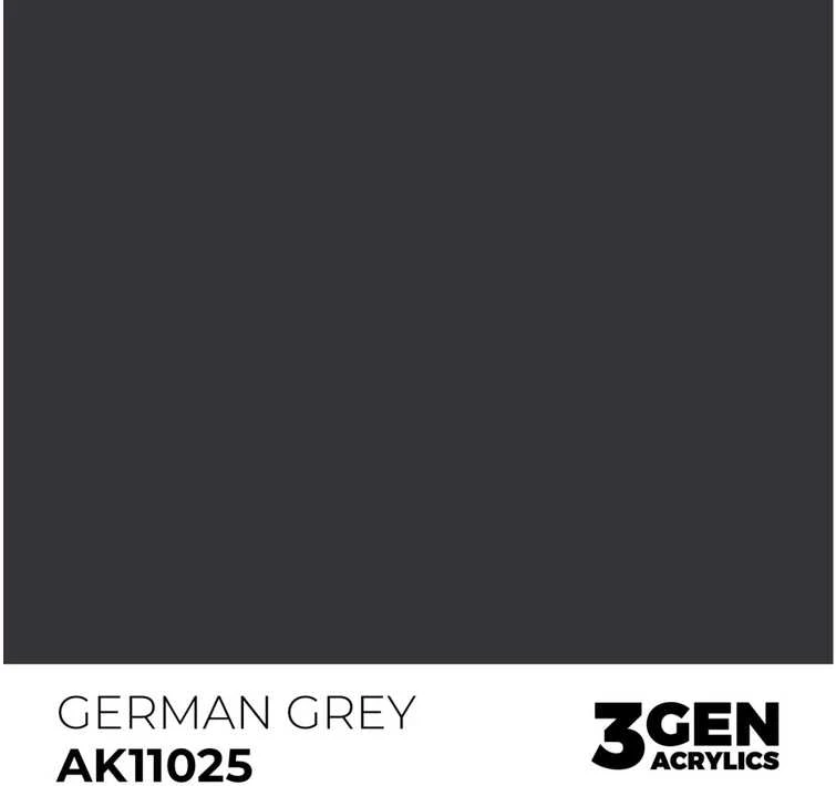 AK Interactive German Pilkas akriliniai dažai 3rd Gen 17ml AK11025