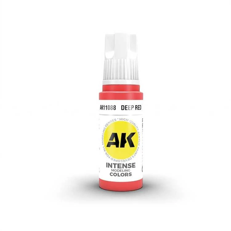 AK Interactive giliai raudoni akriliniai dažai 3 gen., 17 ml