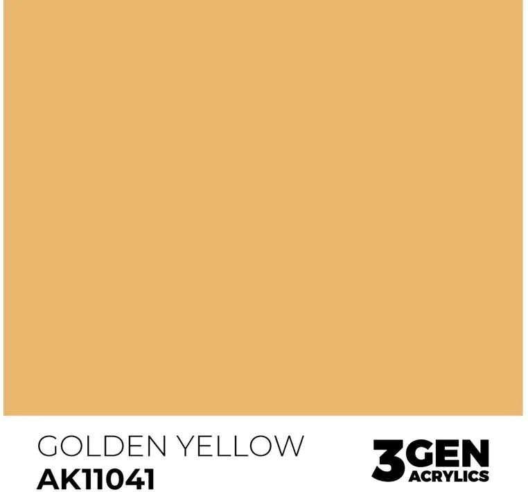 AK Interactive Golden Geltona akriliniai dažai 17ml (AK11041)