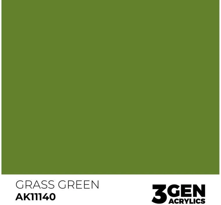 AK Interactive Grass Žalias akriliniai dažai 17 ml (3rd Gen)