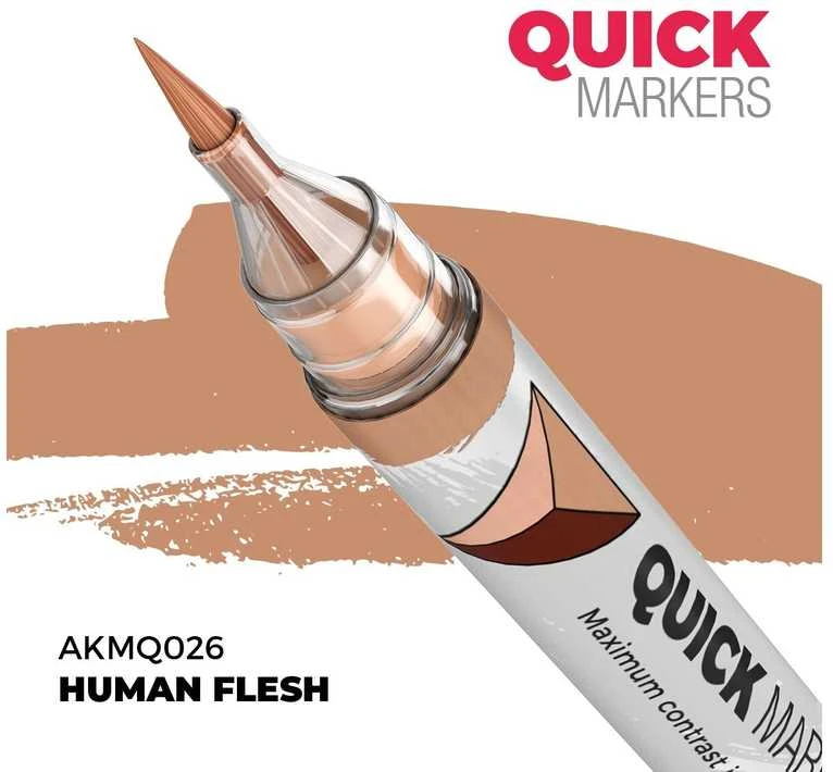 AK Interactive HUMAN FLESH greitas dažymo žymeklis miniatiūroms