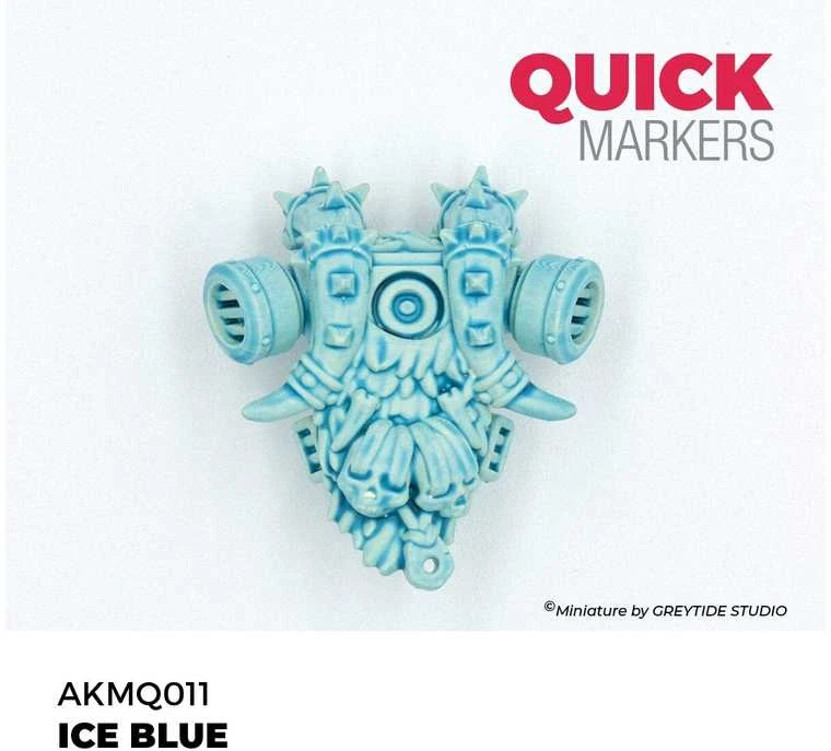 AK Interactive ICE Mėlynas Quick Marker žymeklis miniatiūroms