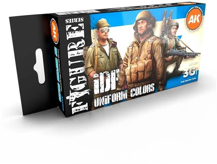 AK Interactive IDF uniformų spalvos 3Gen akrilinių dažų rinkinys
