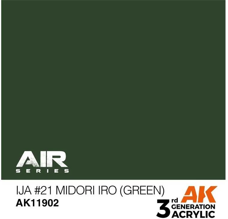AK Interactive IJA #21 Midori iro žalia akriliniai dažai AIR, 17 ml
