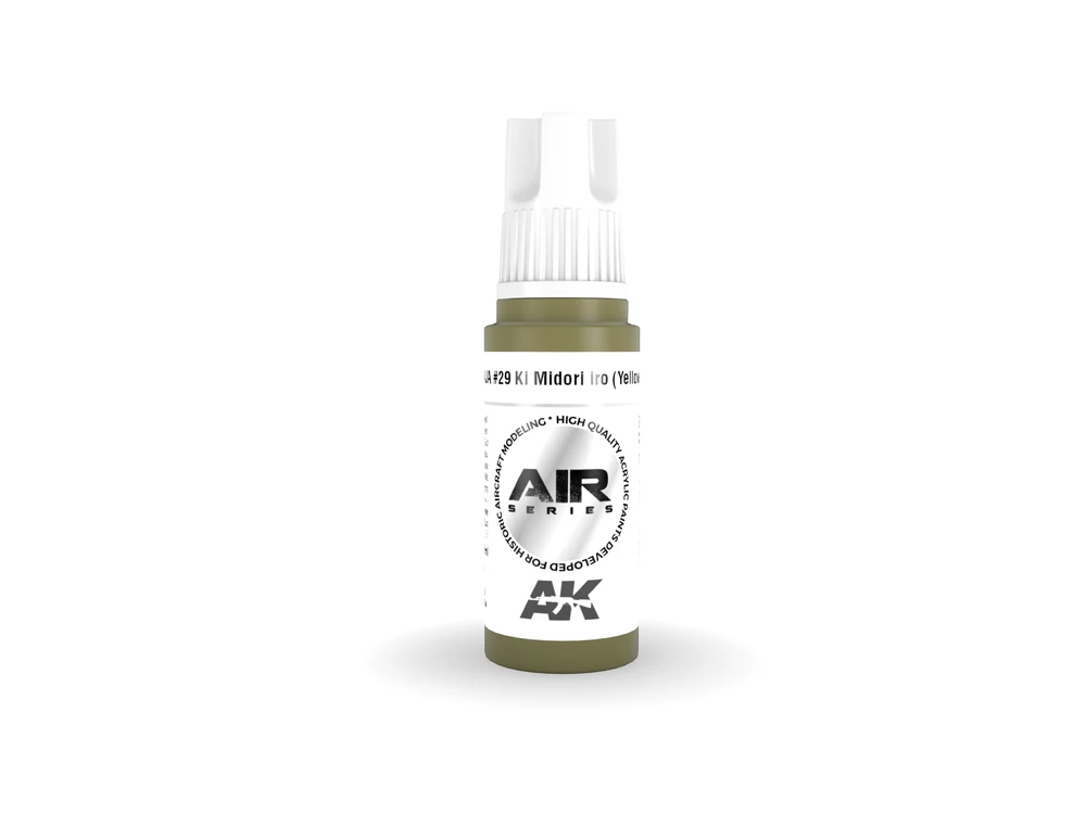 AK Interactive IJA #29 Ki Midori iro geltonai žali akriliniai dažai 17ml