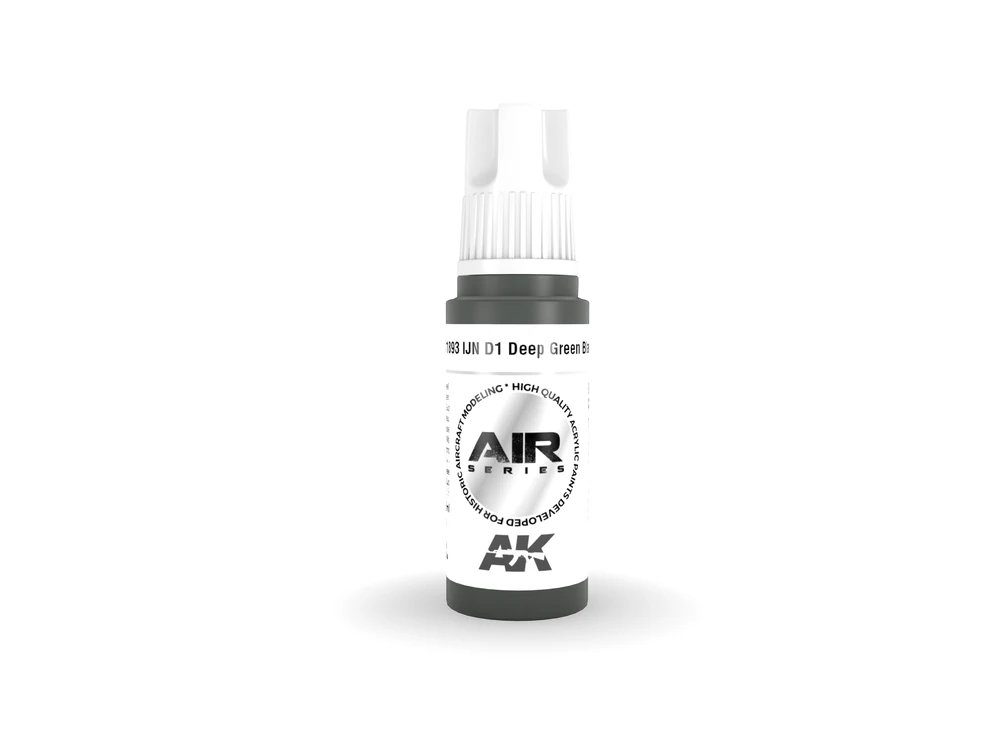 AK Interactive IJN D1 tamsiai žalia juoda akriliniai lėktuvų dažai 17ml