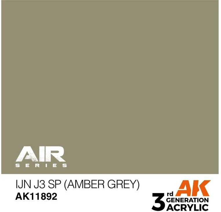 AK Interactive IJN J3 SP Amber Pilkas akriliniai dažai AIR, 17 ml