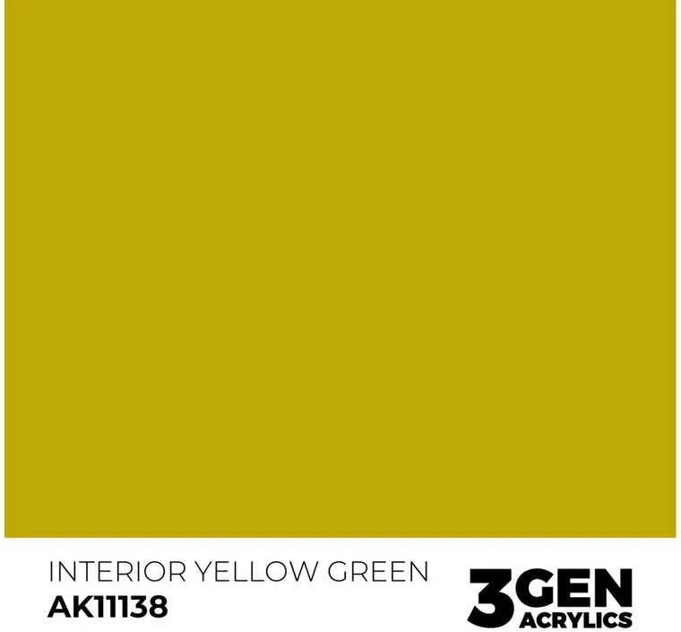 AK Interactive Interior Geltona Žalias akriliniai dažai 17ml (AK11138)