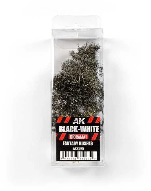 AK Interactive juodai balti fantazijos krūmai dioramoms AK8265