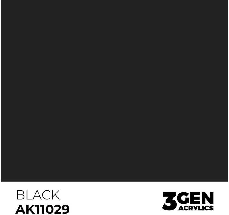 AK Interactive juodi 3rd Gen akriliniai dažai 17 ml AK11029