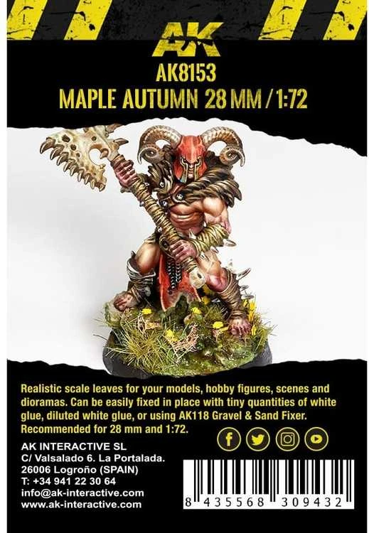 AK Interactive klevų rudens lapai dioramoms 28mm / 1:72, 7 g