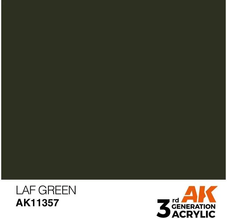 AK Interactive LAF Žalias akriliniai dažai karinei technikai 17ml