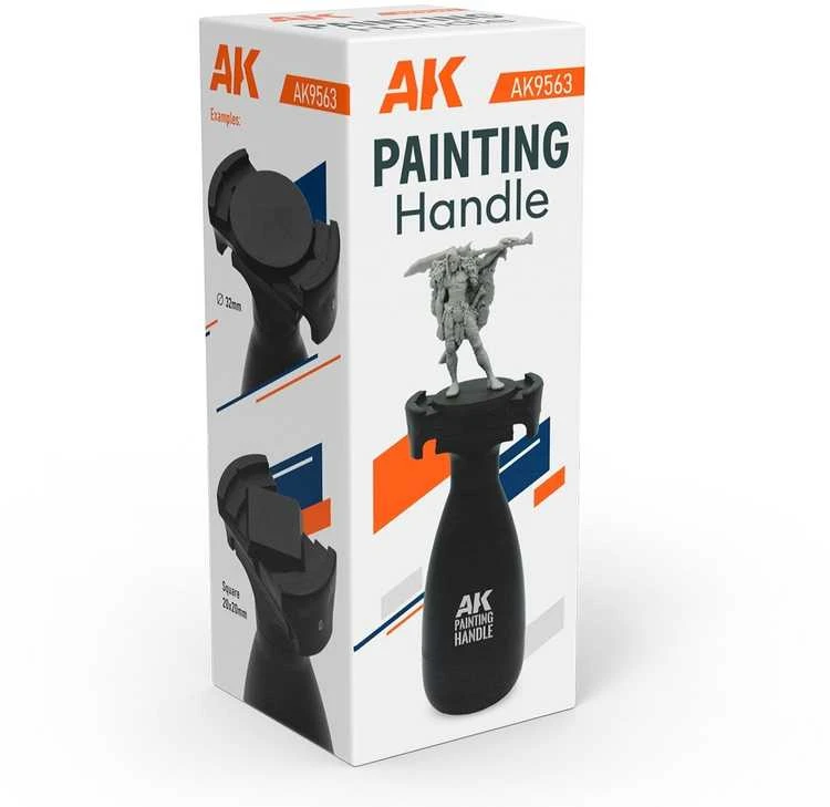 AK Interactive laikiklis miniatiūrų dažymui, ergonomiška rankena 20–40 mm