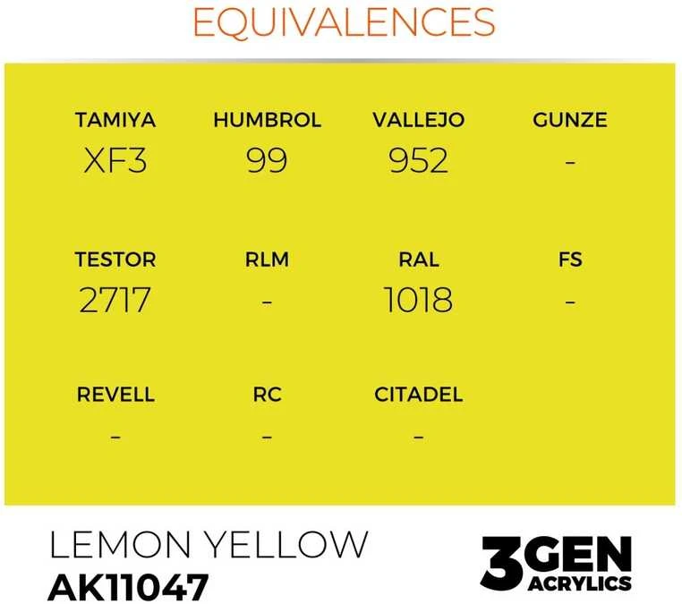 AK Interactive Lemon Geltona akriliniai dažai, 17 ml (AK11047)