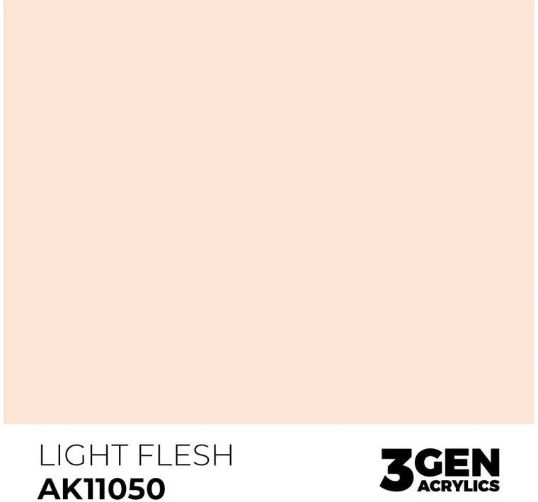 AK Interactive Light Flesh 3rd Gen akriliniai dažai 17 ml