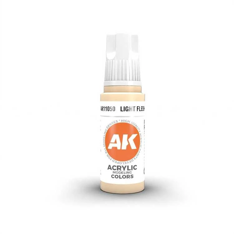AK Interactive Light Flesh 3rd Gen akriliniai dažai 17 ml