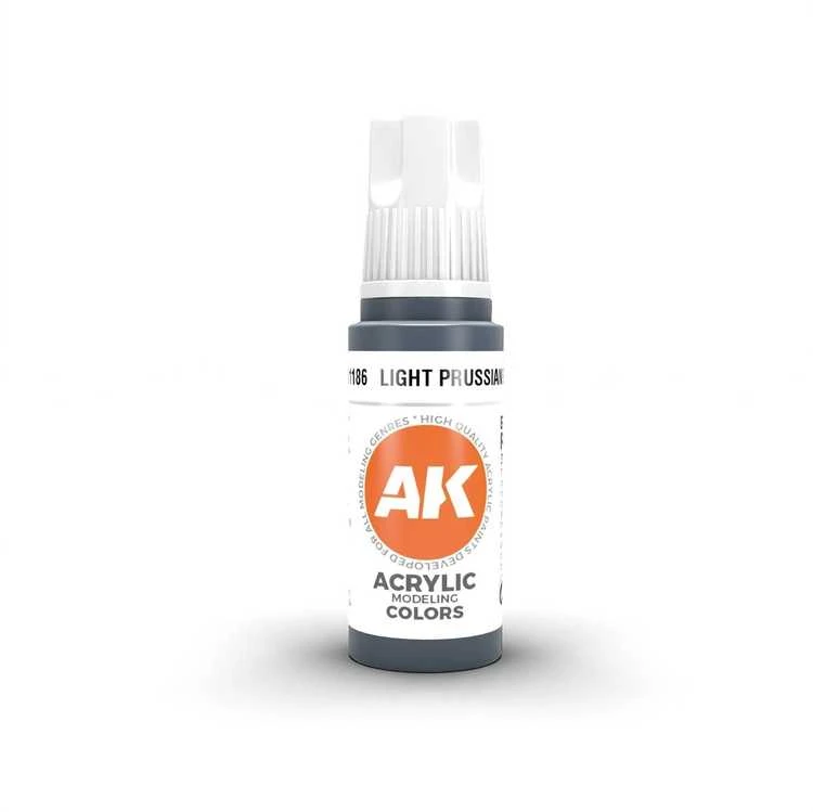 AK Interactive Light Prussian Mėlyna akriliniai dažai 17ml (3 gen.)
