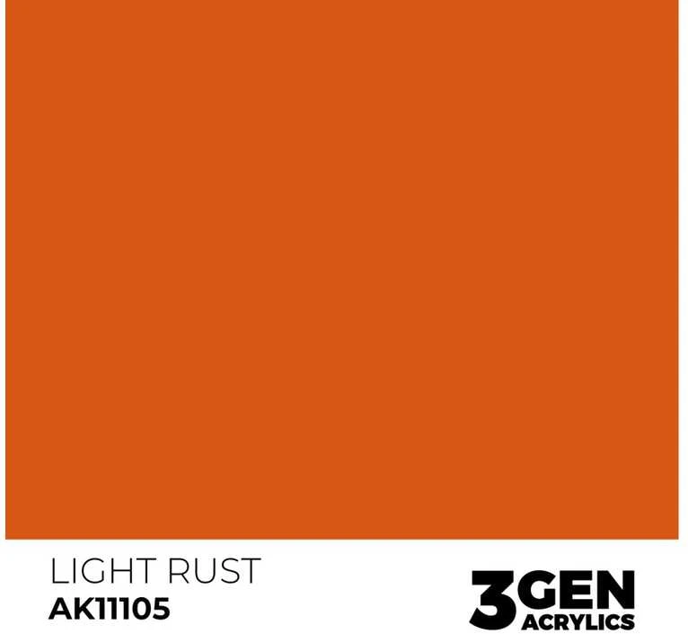 AK Interactive Light Rust akriliniai dažai modeliams, 17 ml