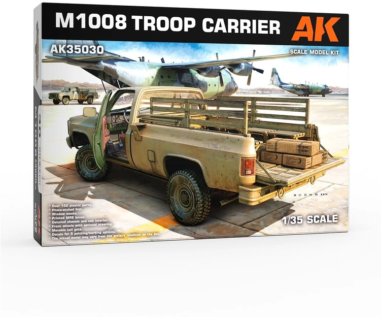 Ak Interactive M1008 karinis Chevrolet C/K Troop Carrier 1/35 plastikinis modelis
