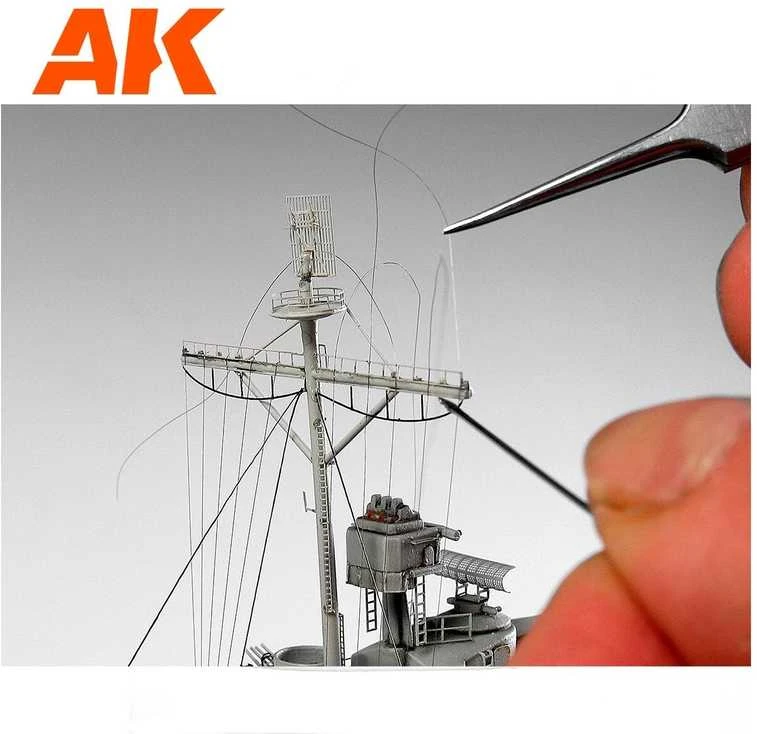 AK Interactive mega plona elastinga gija 1:700 masteliui, 20D