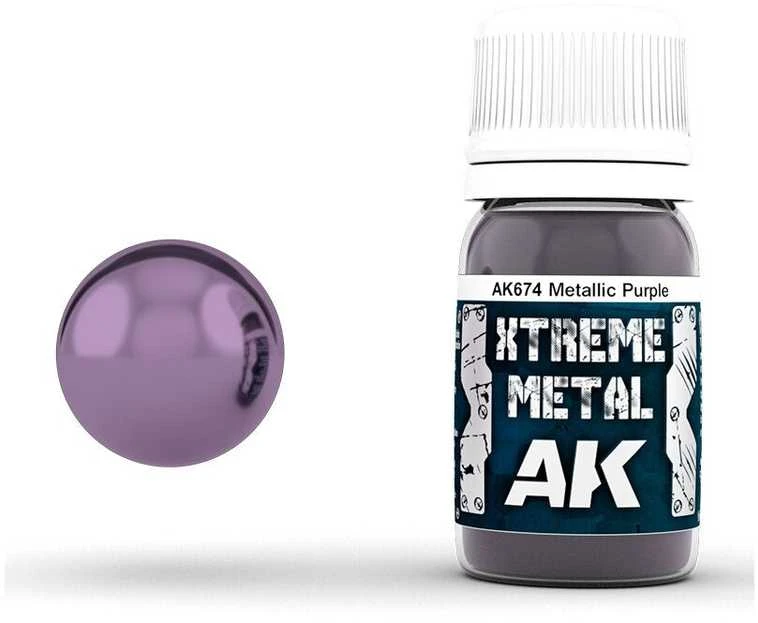 AK Interactive Metallic Violetinė Xtreme Metal emaliniai dažai 30 ml