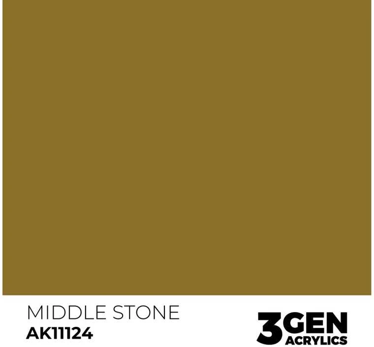 AK Interactive Middle Stone 3rd Gen akriliniai dažai 17 ml AK11124