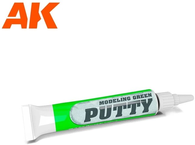 Ak Interactive Modelių žalias glaistas 20 ml, vandens pagrindo, itin smulkus