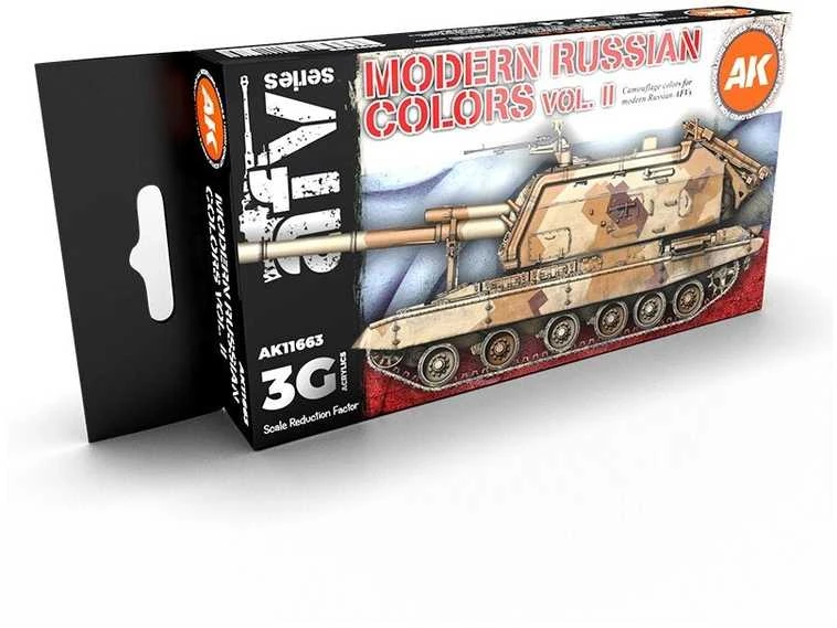 AK Interactive Modern Russian Colors Vol.2 3Gen akrilinių dažų rinkinys