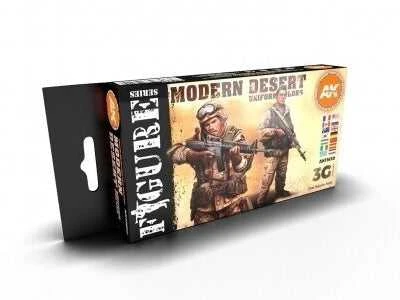 AK Interactive modernių dykumos uniformų 3Gen akrilo dažų rinkinys