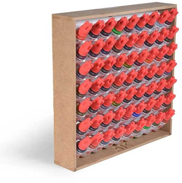 AK Interactive modulinė dažų lentyna 17–18 ml, 63 buteliukams