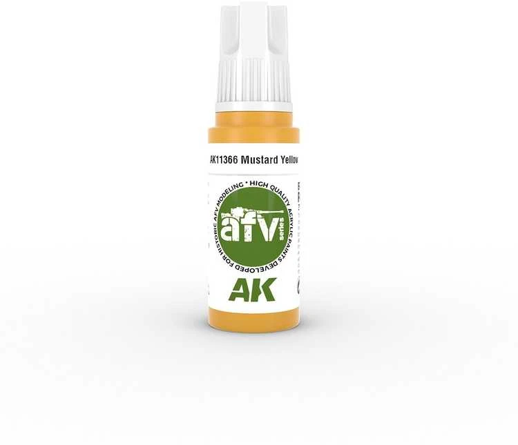 AK Interactive Mustard Geltona akriliniai dažai karinei technikai 17ml