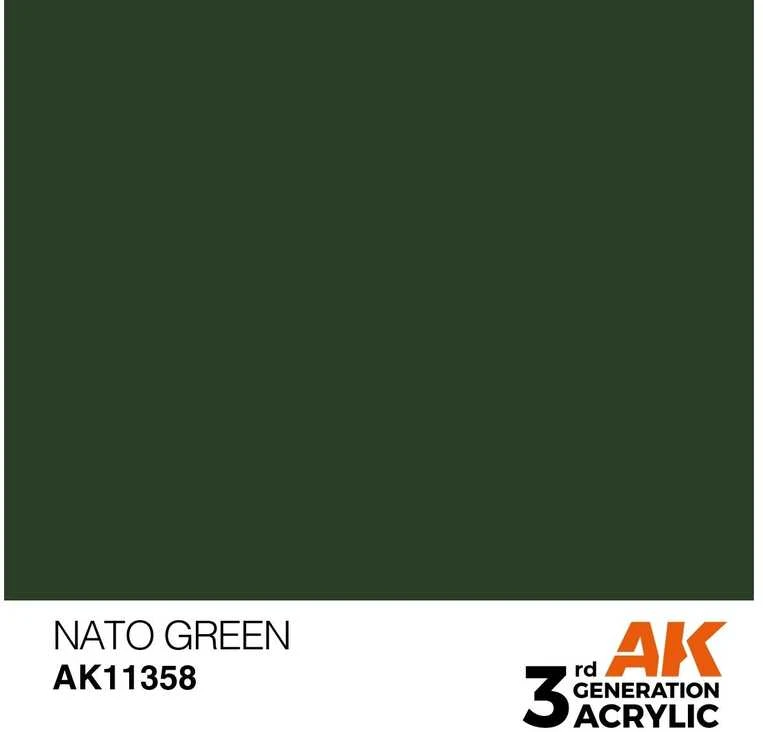 AK Interactive NATO Žalias AFV akriliniai dažai 17 ml AK11358