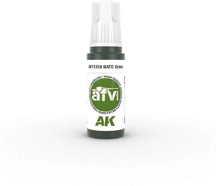 AK Interactive NATO Žalias AFV akriliniai dažai 17 ml AK11358