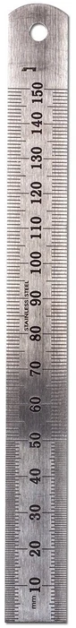Ak Interactive Nerūdijančio plieno 150 mm metalinė liniuotė modeliavimui