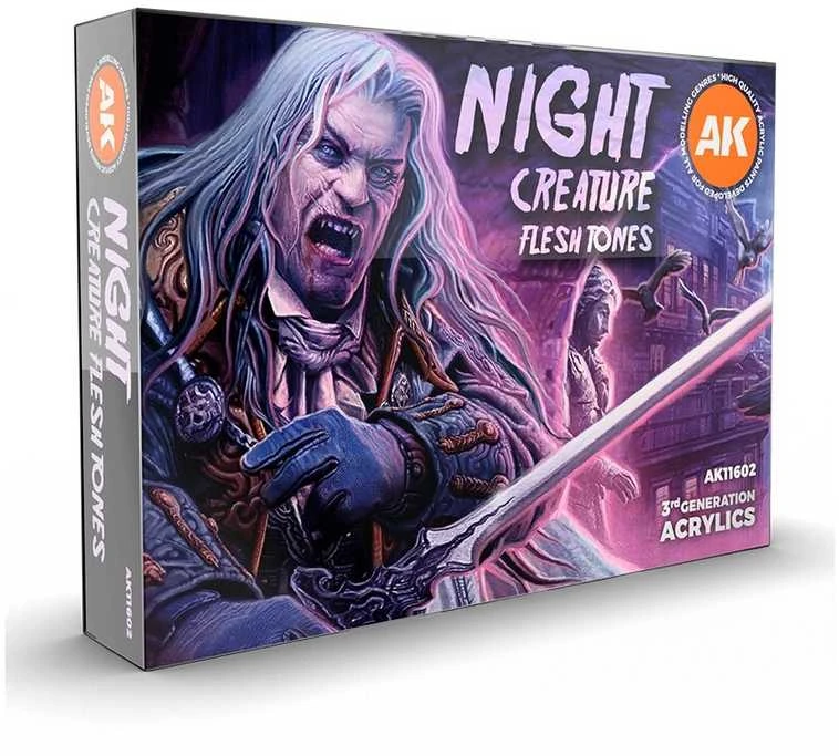 AK Interactive Night Creature oda, akrilinių dažų rinkinys (6 spalvos)