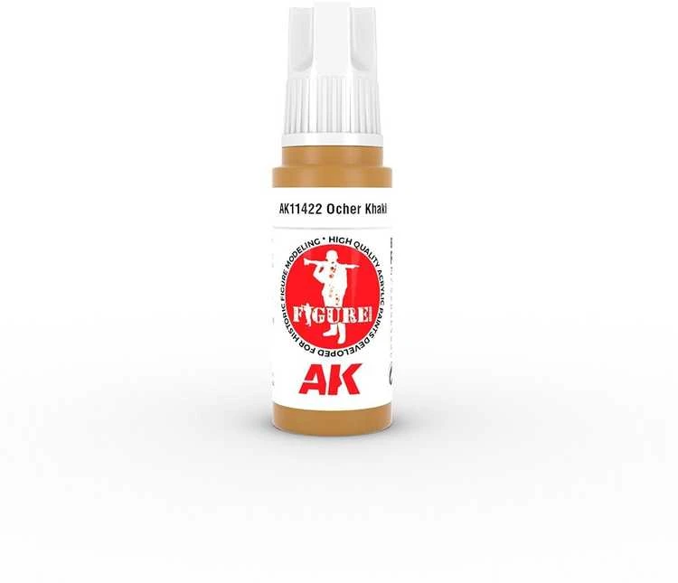 AK Interactive Ocher Khaki akriliniai dažai figūrėlėms 17 ml 3 kartos