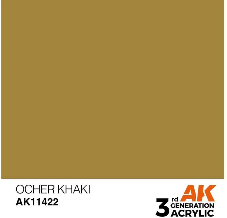 AK Interactive Ocher Khaki akriliniai dažai figūrėlėms 17 ml 3 kartos