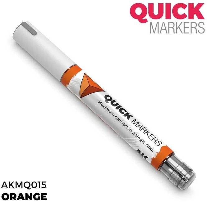 AK Interactive Oranžinis Quick Marker žymeklis miniatiūrų dažymui