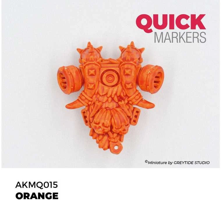 AK Interactive Oranžinis Quick Marker žymeklis miniatiūrų dažymui