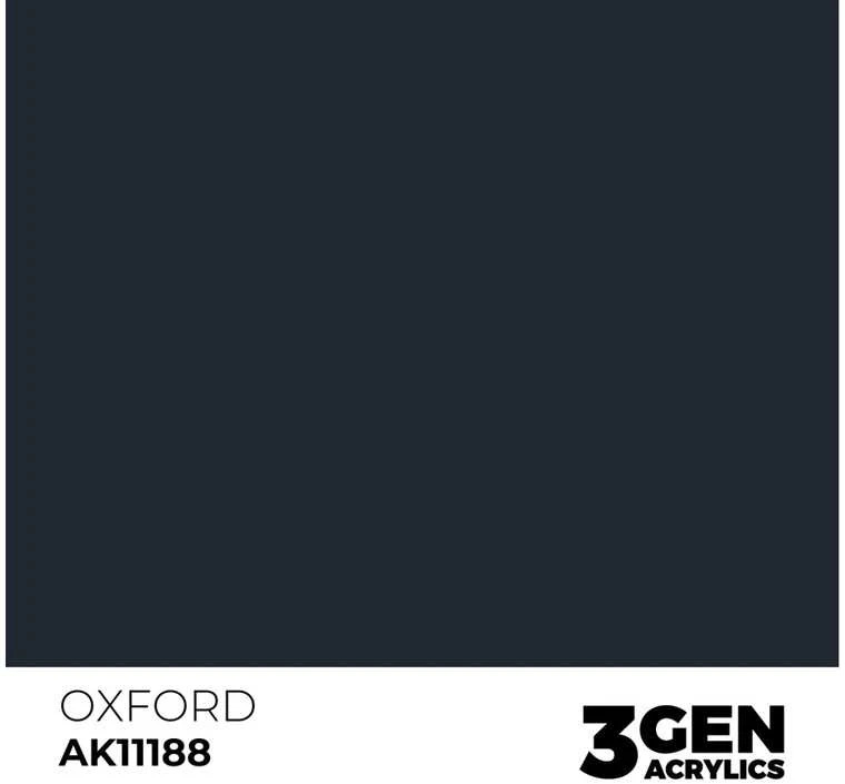 AK Interactive Oxford 3 kartos akriliniai dažai modeliui 17ml