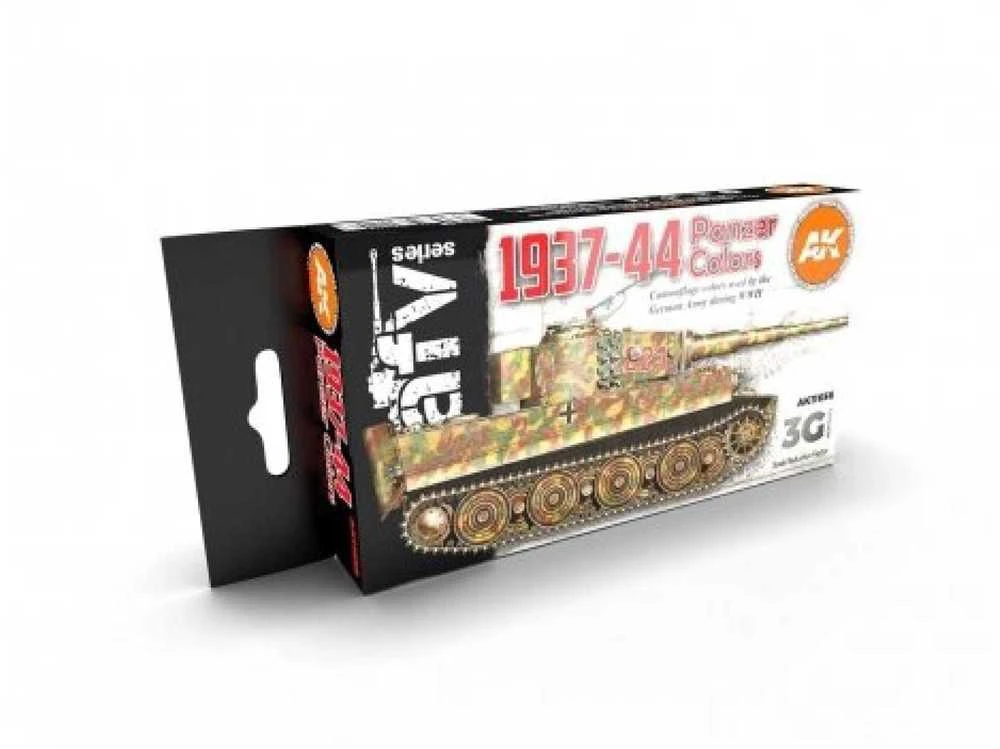 AK Interactive Panzer 1937–44 akrilinių dažų rinkinys tankų kamufliažui