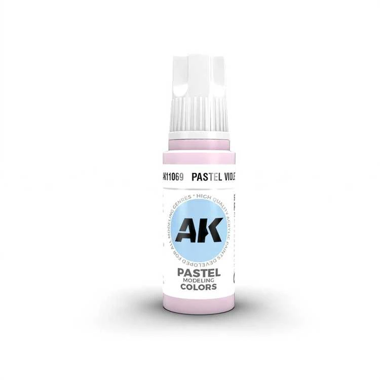 AK Interactive Pastel Violet 3 kartos akriliniai dažai, 17 ml