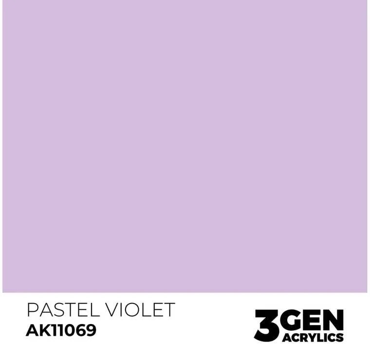 AK Interactive Pastel Violet 3 kartos akriliniai dažai, 17 ml