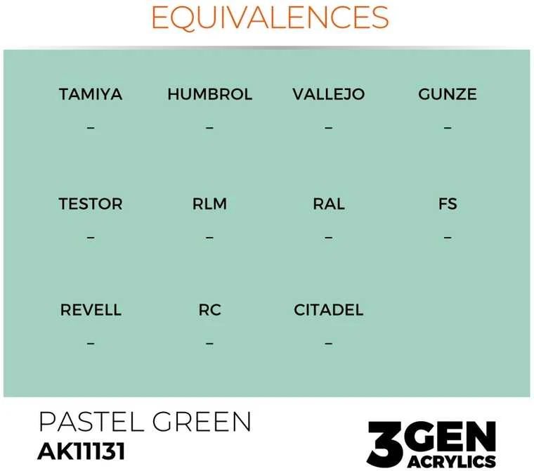 AK Interactive Pastel Žalias akriliniai dažai 3 kartos, 17 ml