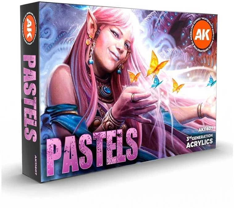 AK Interactive Pasteliniai akriliniai dažai 3 gen. rinkinys 6 vnt