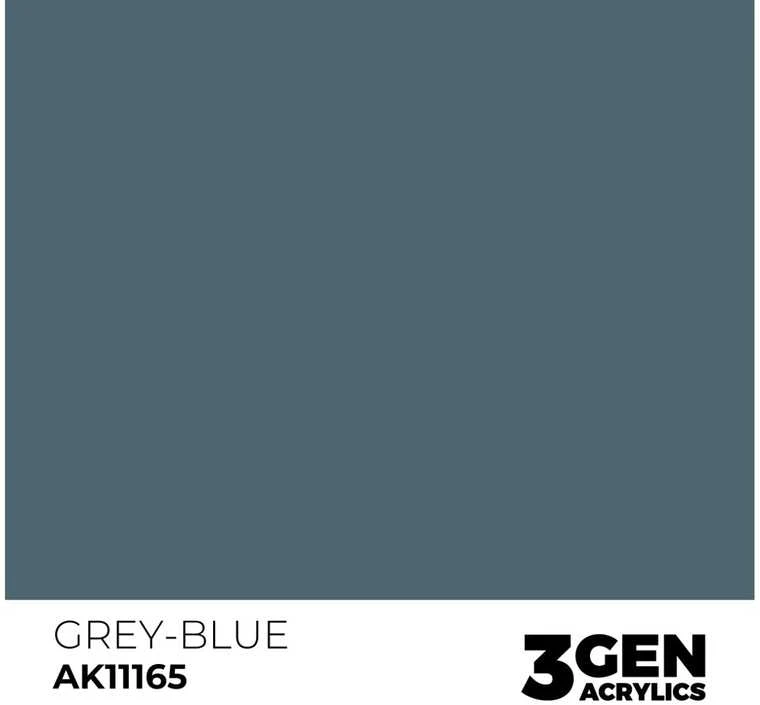 AK Interactive Pilkas-Mėlyna 3rd Gen akriliniai dažai 17 ml AK11165